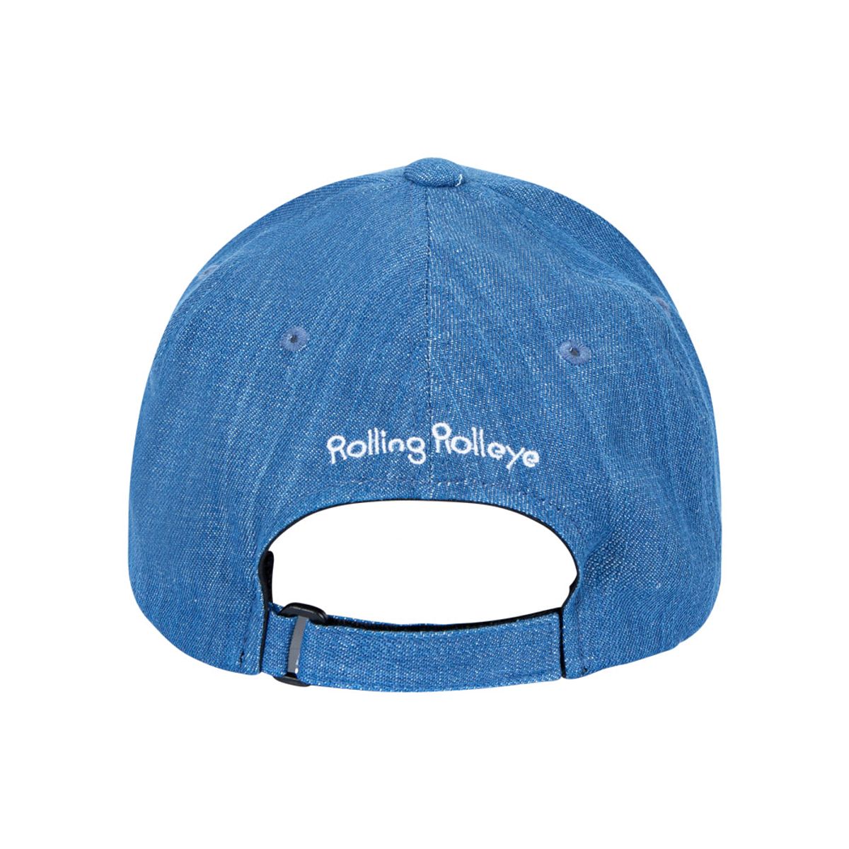 롤링롤라이(ROLLINGROLLEYE) 데님 볼캡 화이트로고 Denim Ball Cap White Logo