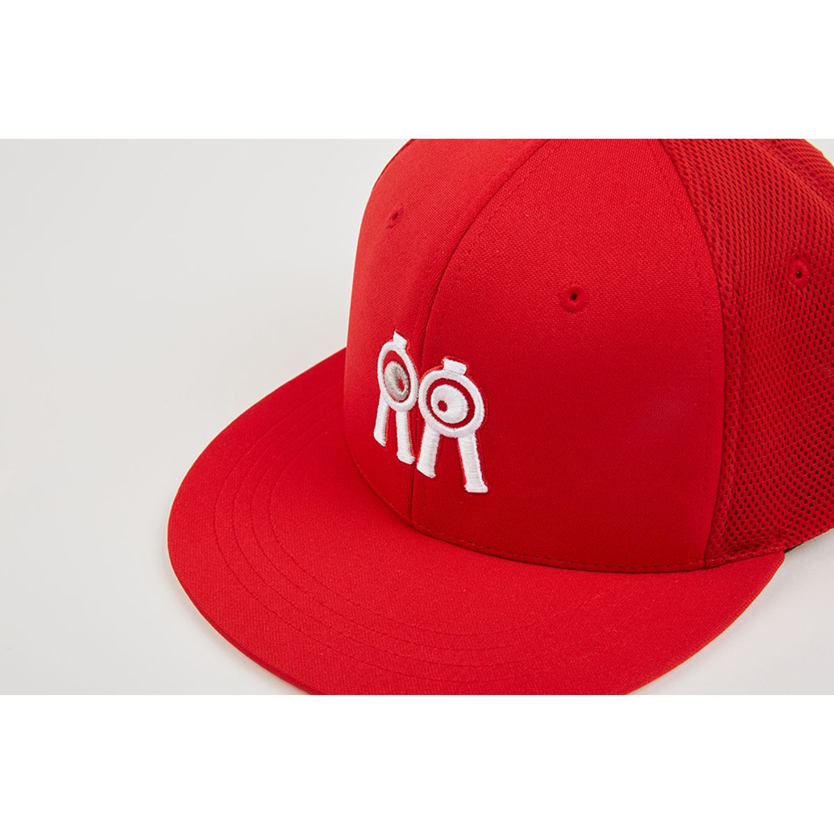 롤링롤라이(ROLLINGROLLEYE) 평챙 볼캡 레드 Flat Brim Ball Cap Red