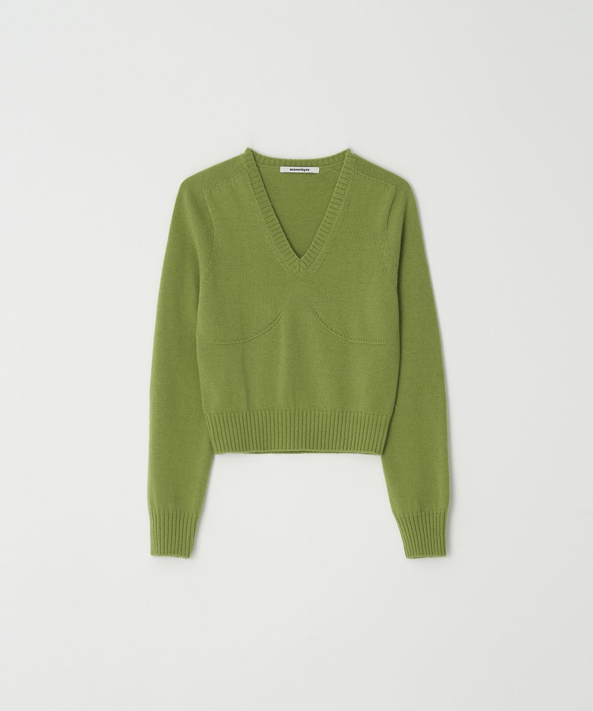 엔써이즈예스(ANSWER IS YES) Slub Edge V-neck Knit