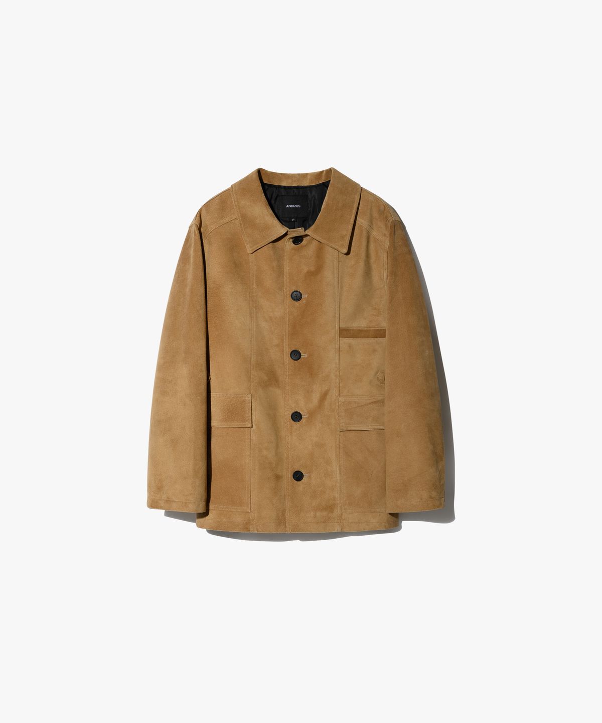 앤드로스(ANDROS) Single Suede French Coat - Camel