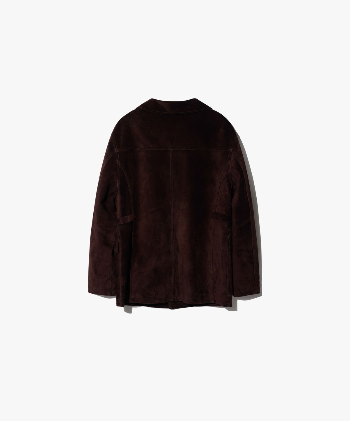 앤드로스(ANDROS) Single Suede French Coat - Deep Brown