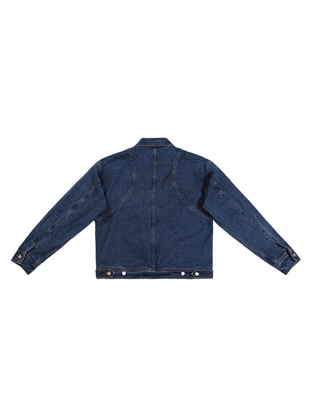구빈(GUBIN) WASHED-LINE DENIM TRUCKER JACKET
