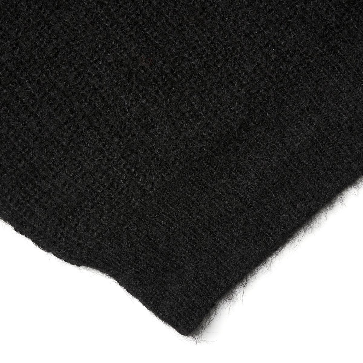 베르노(VERNO) [Casual] Alpaca crew-neck knit Black