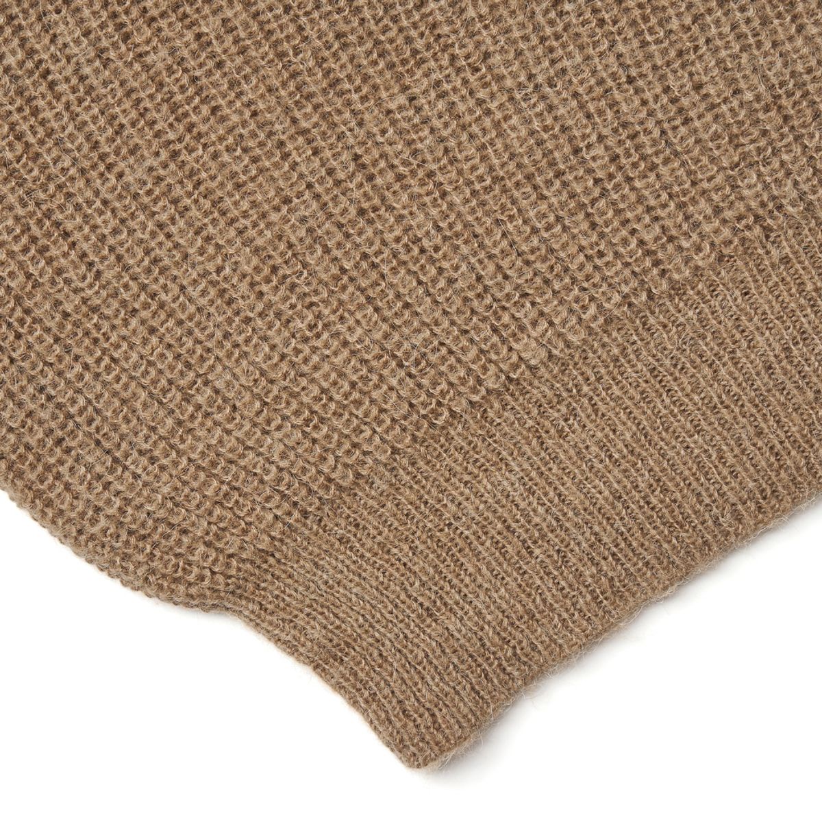 베르노(VERNO) [Casual] Alpaca crew-neck knit L.Brown