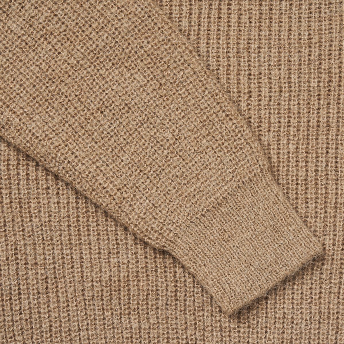 베르노(VERNO) [Casual] Alpaca crew-neck knit L.Brown