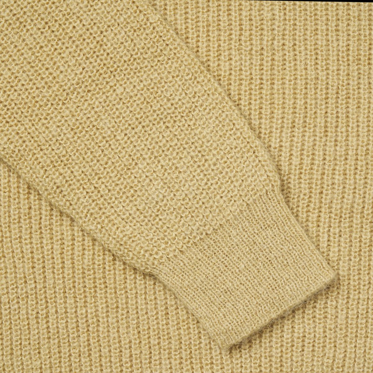베르노(VERNO) [Casual] Alpaca crew-neck knit Lime
