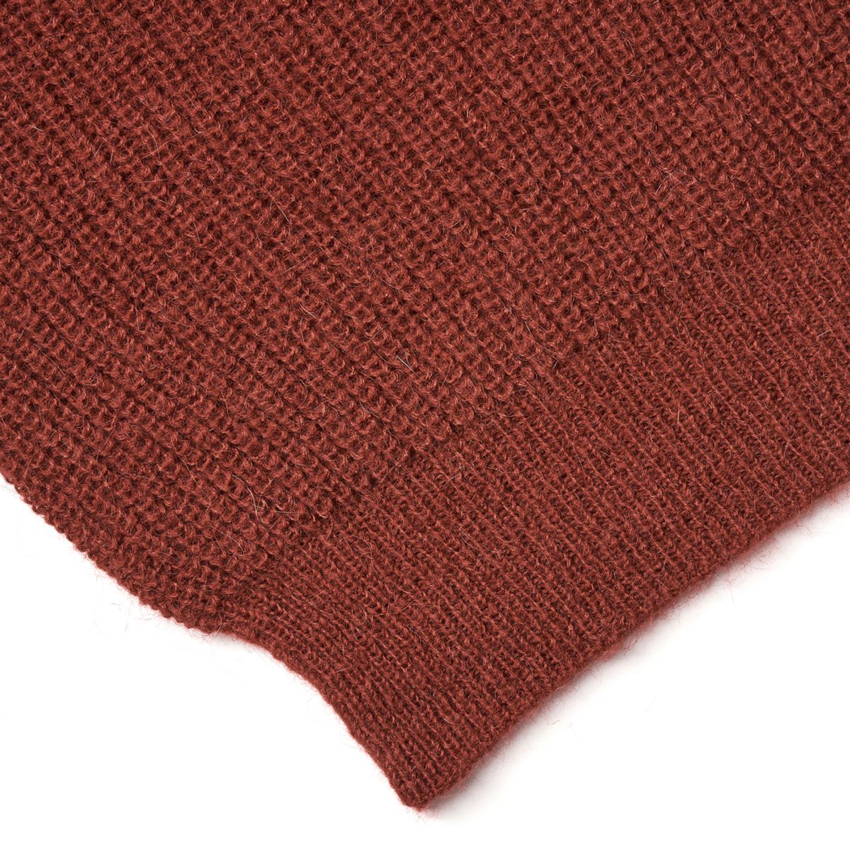 베르노(VERNO) [Casual] Alpaca crew-neck knit Maroon