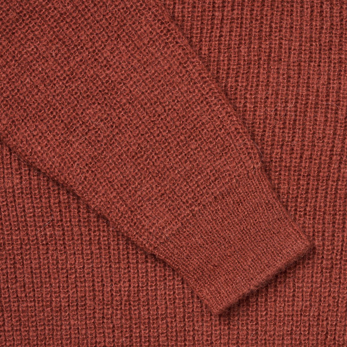 베르노(VERNO) [Casual] Alpaca crew-neck knit Maroon