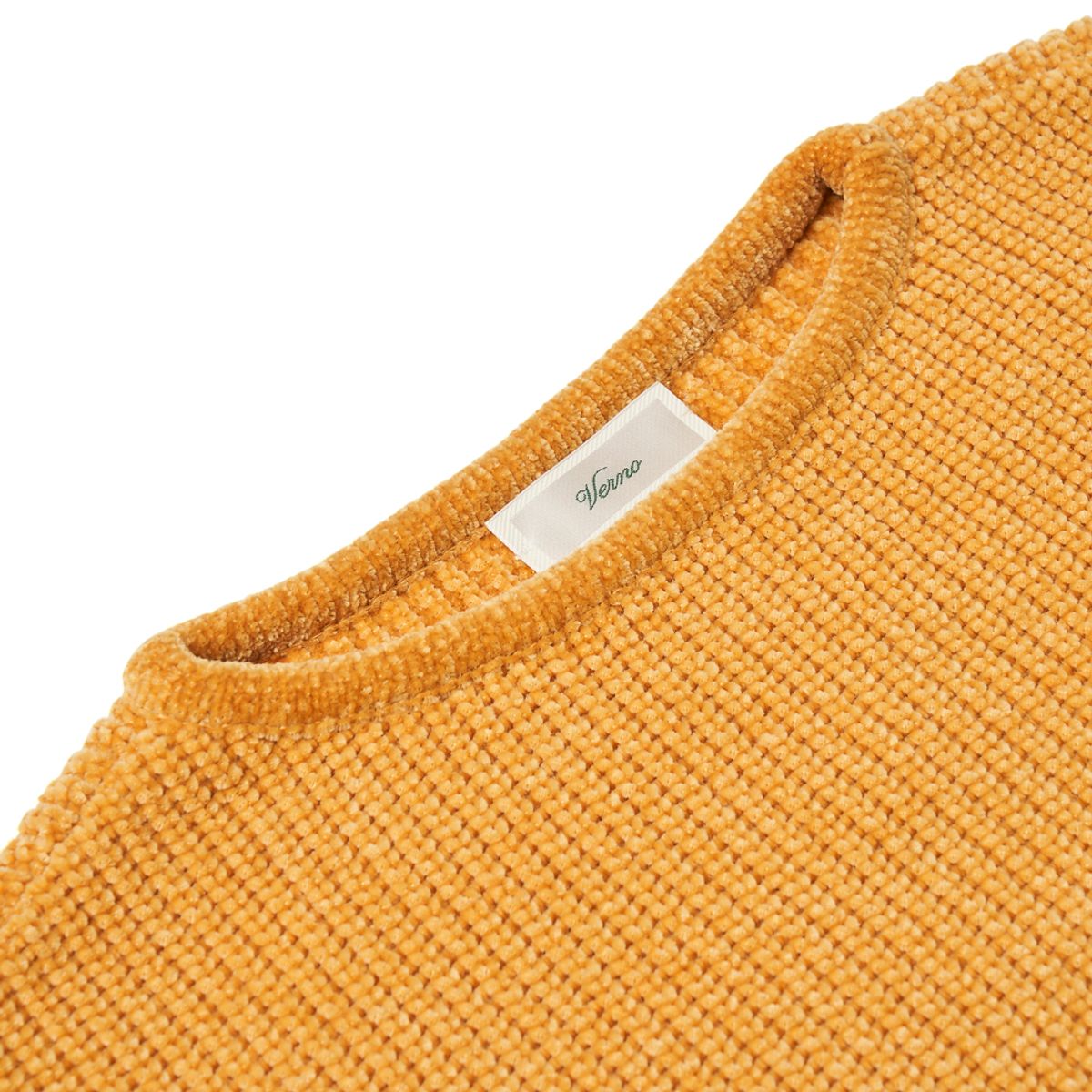 베르노(VERNO) [Casual] Boat-neck knit Yellow