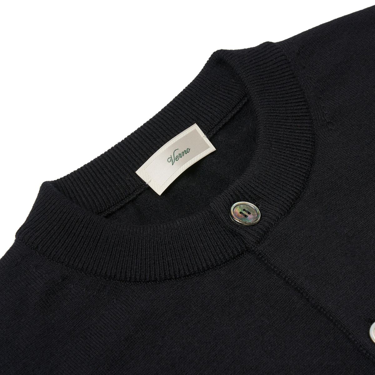 베르노(VERNO) [Casual] Cashtouch cardigan knit Black_relax-fit