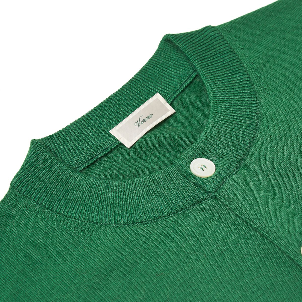 베르노(VERNO) [Casual] Cashtouch cardigan knit Earth green_relax-fit