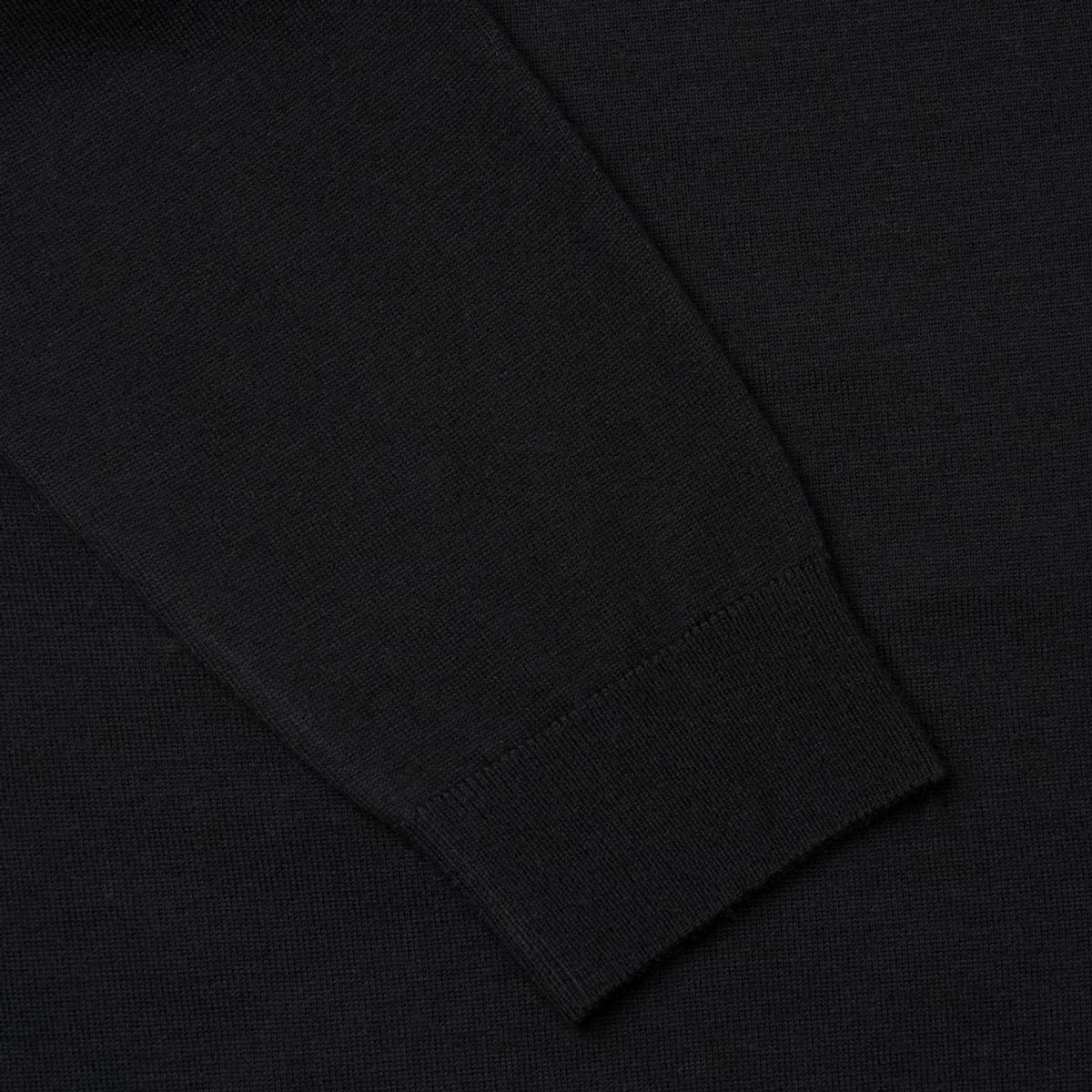 베르노(VERNO) [Casual] Cashtouch crew-neck knit Black_relax-fit
