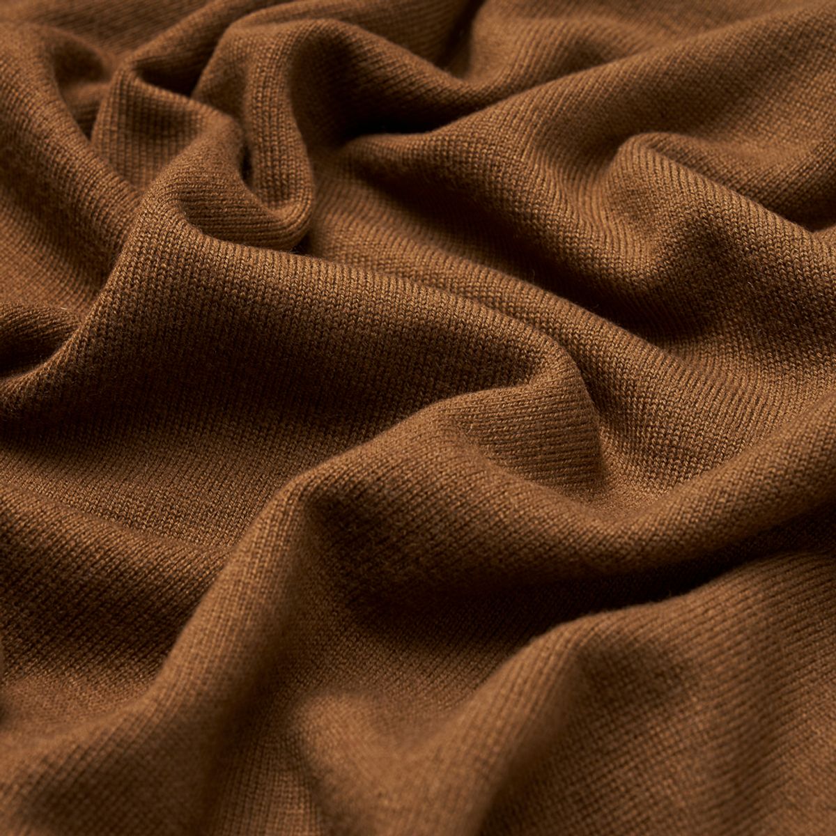 베르노(VERNO) [Casual] Cashtouch crew-neck knit Brown_relax-fit