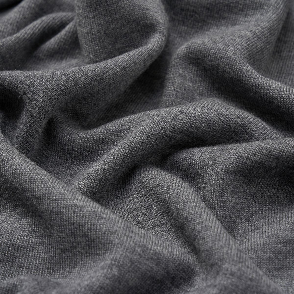 베르노(VERNO) [Casual] Cashtouch crew-neck knit Gray_relax-fit