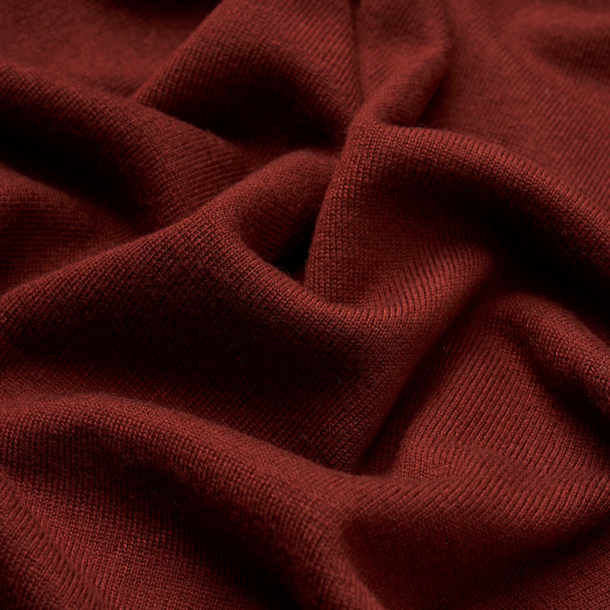 베르노(VERNO) [Casual] Cashtouch crew-neck knit Maroon_relax-fit