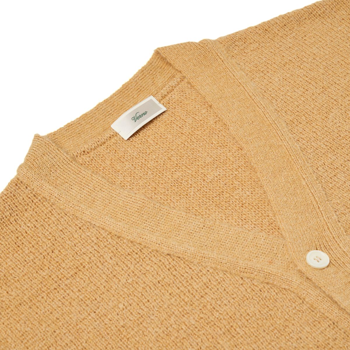 베르노(VERNO) [Casual] Alpaca cardigan knit Yellow