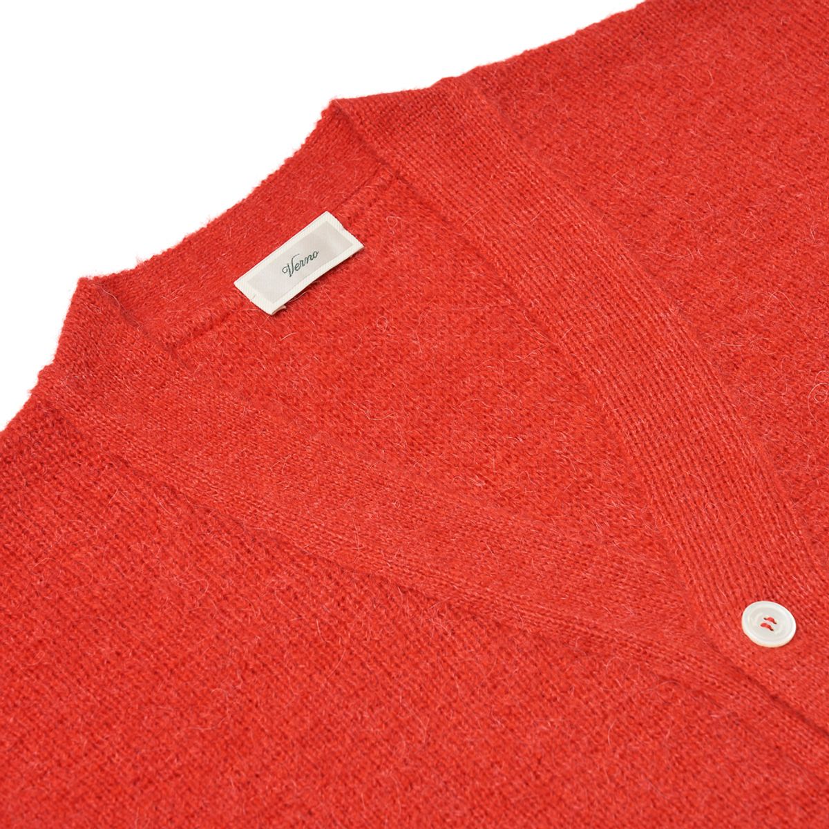 베르노(VERNO) [Casual] Alpaca cardigan knit Red