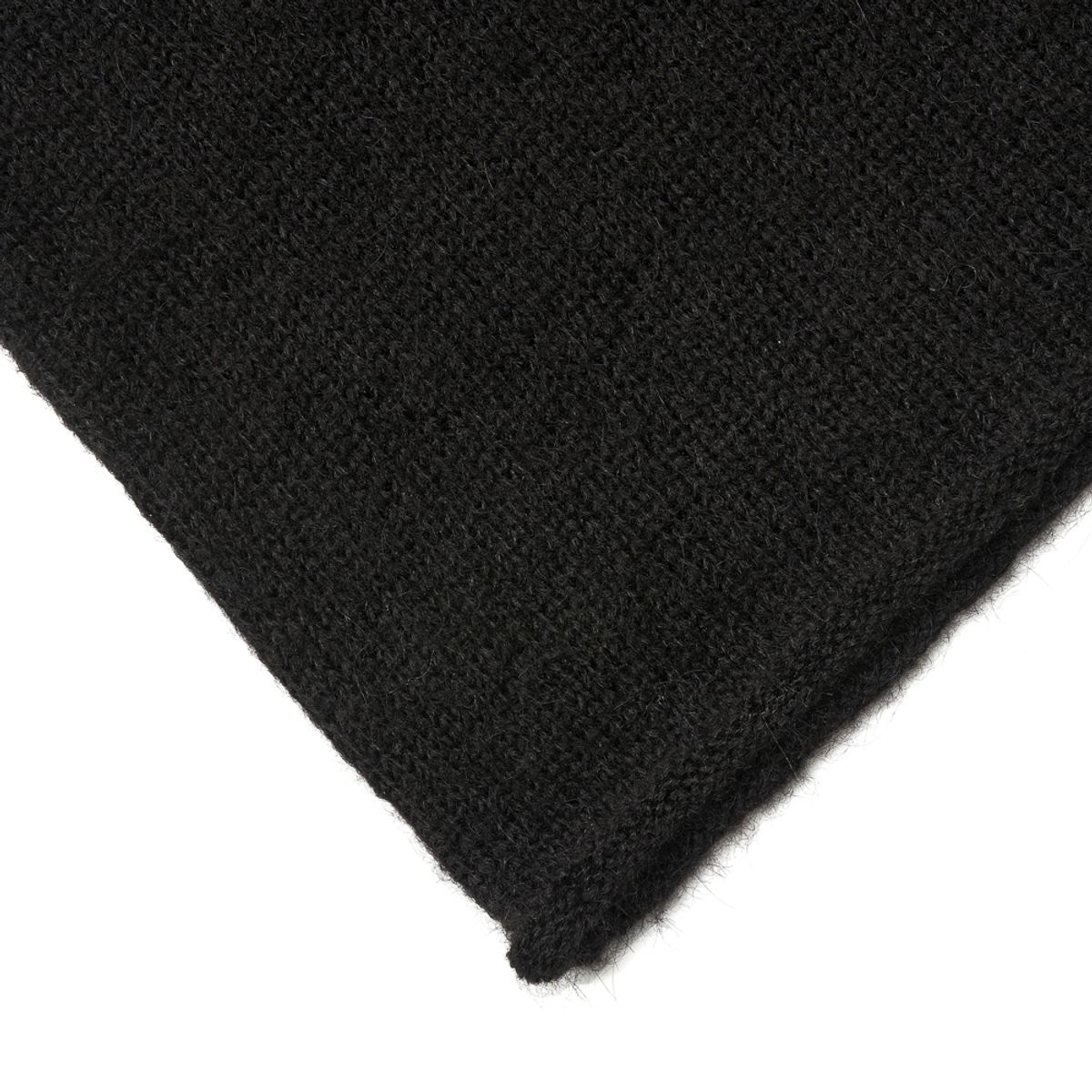 베르노(VERNO) [Casual] Alpaca piping crew-neck knit Black
