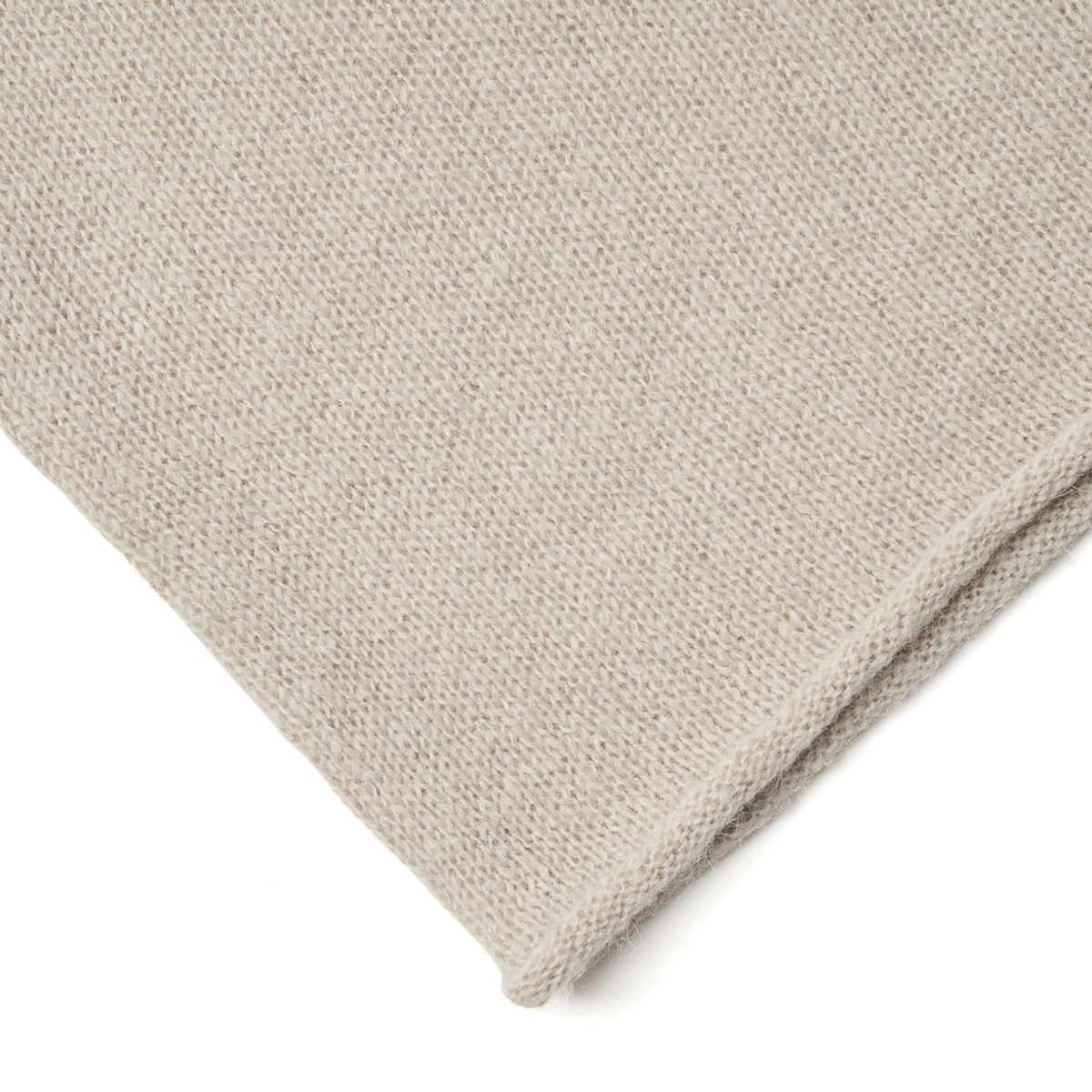 베르노(VERNO) [Casual] Alpaca piping crew-neck knit L.gray