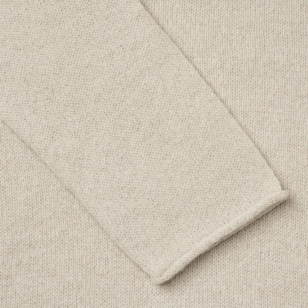 베르노(VERNO) [Casual] Alpaca piping crew-neck knit L.gray