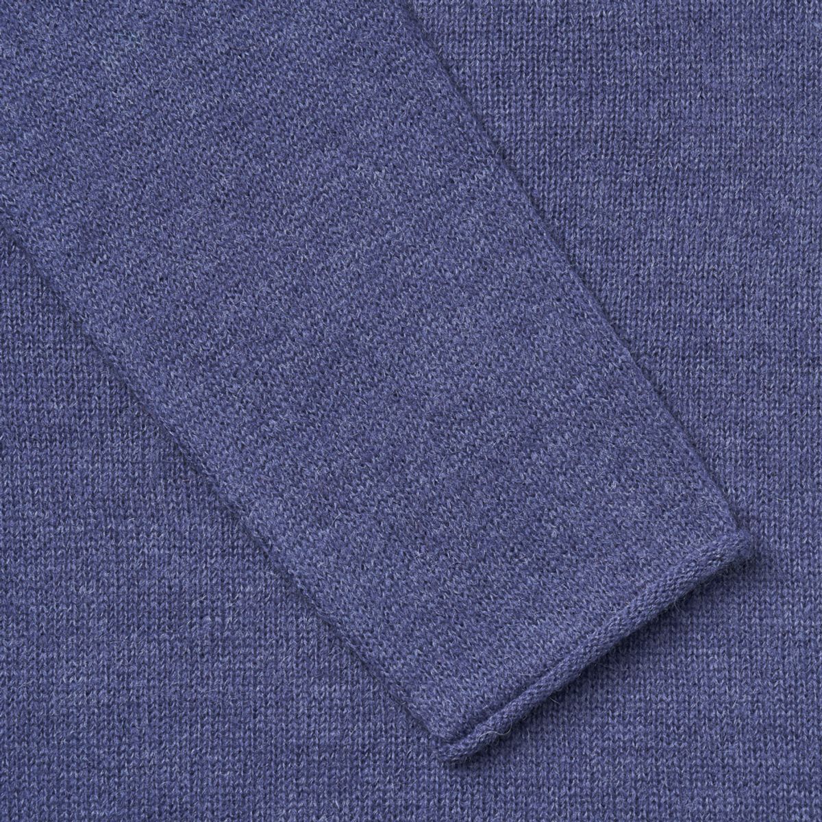 베르노(VERNO) [Casual] Alpaca piping crew-neck knit Blue