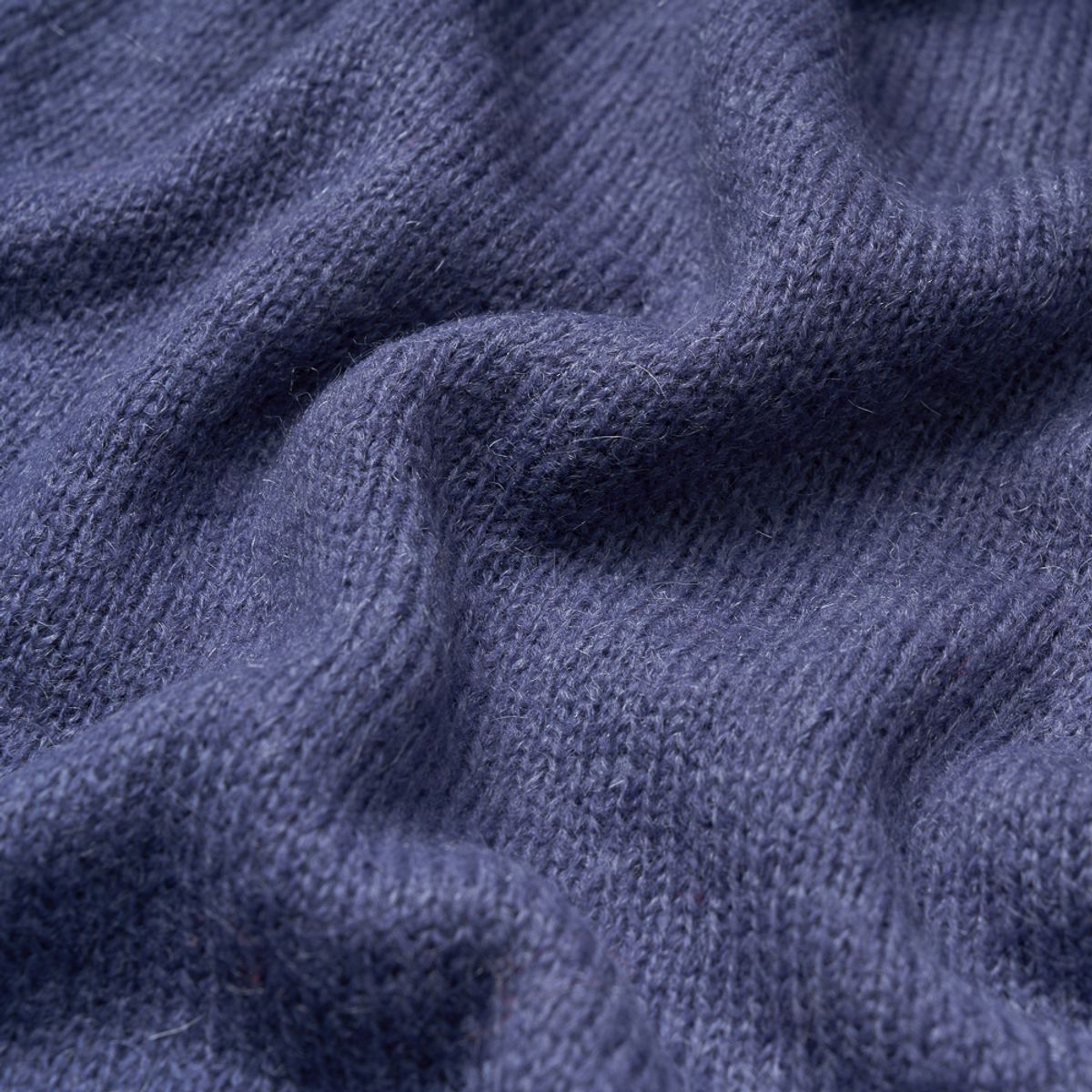 베르노(VERNO) [Casual] Alpaca piping crew-neck knit Blue