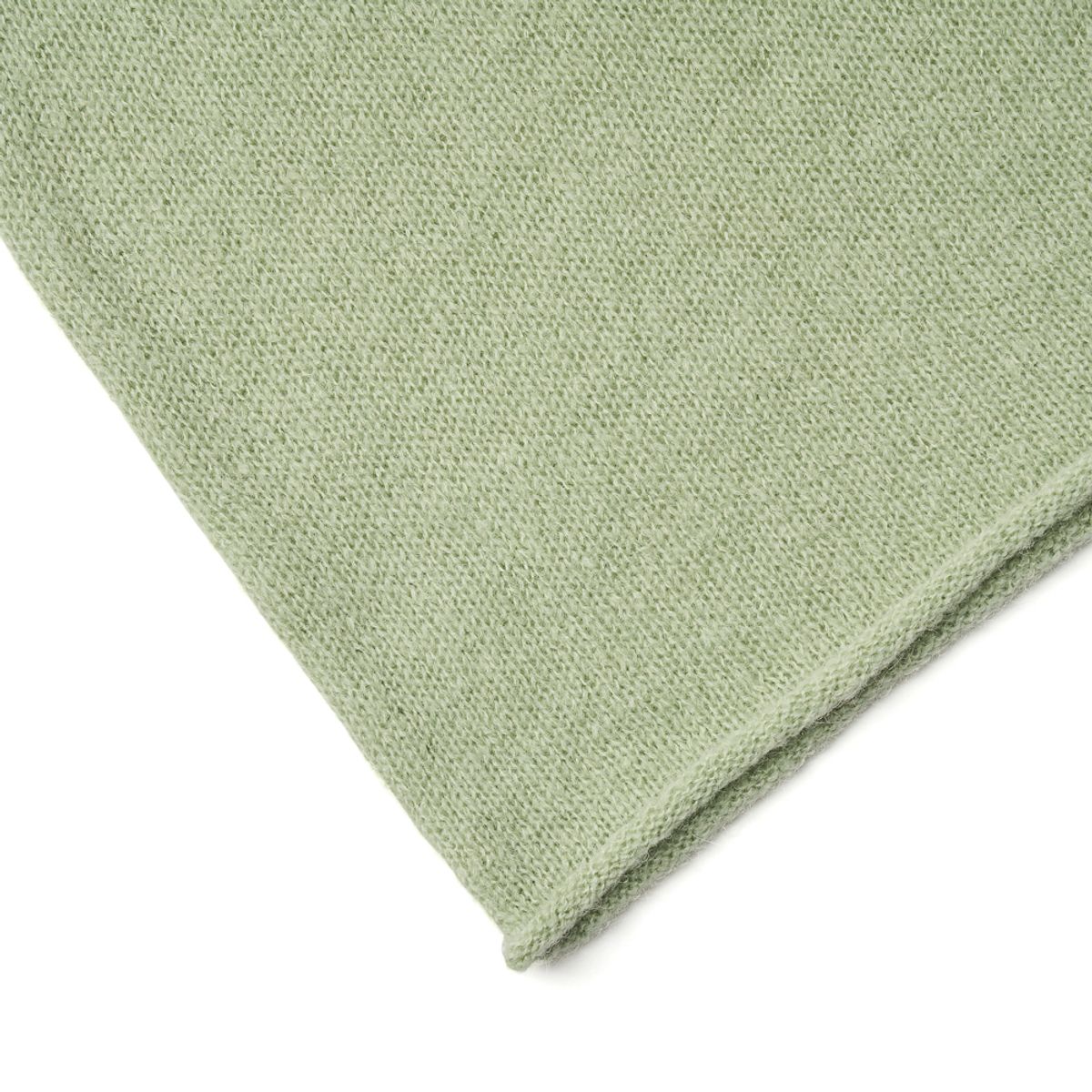 베르노(VERNO) [Casual] Alpaca piping crew-neck knit Mint