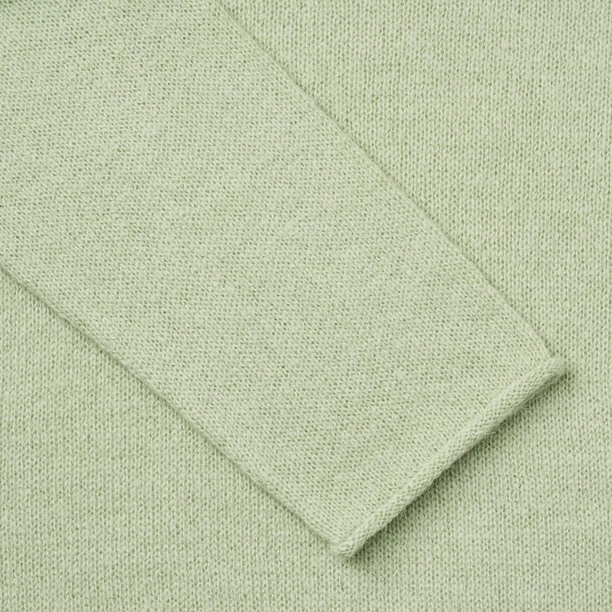베르노(VERNO) [Casual] Alpaca piping crew-neck knit Mint