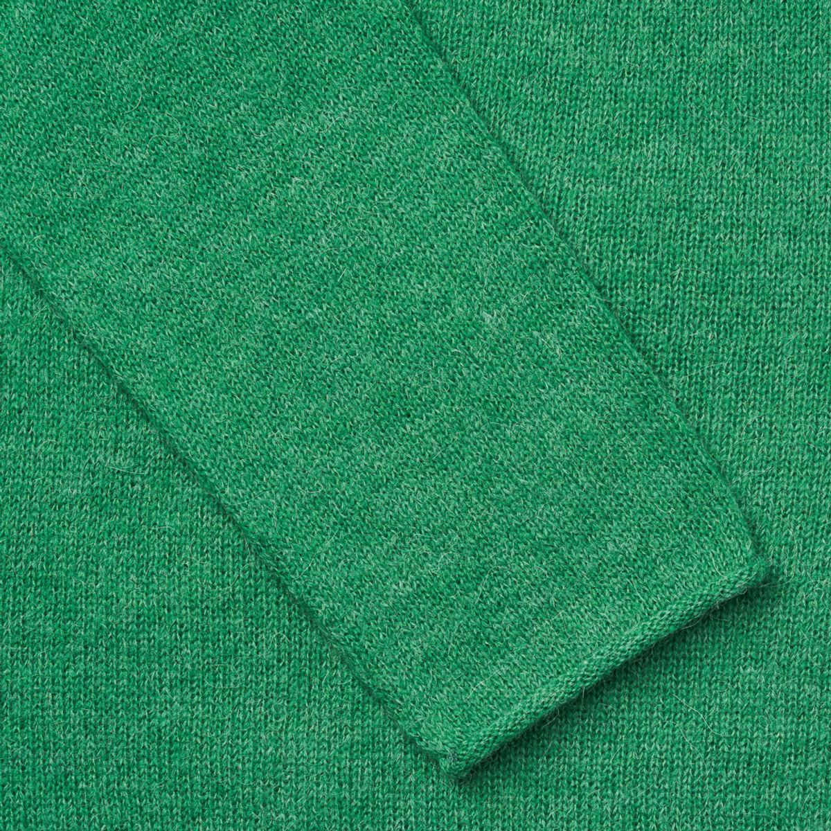 베르노(VERNO) [Casual] Alpaca piping crew-neck knit Green