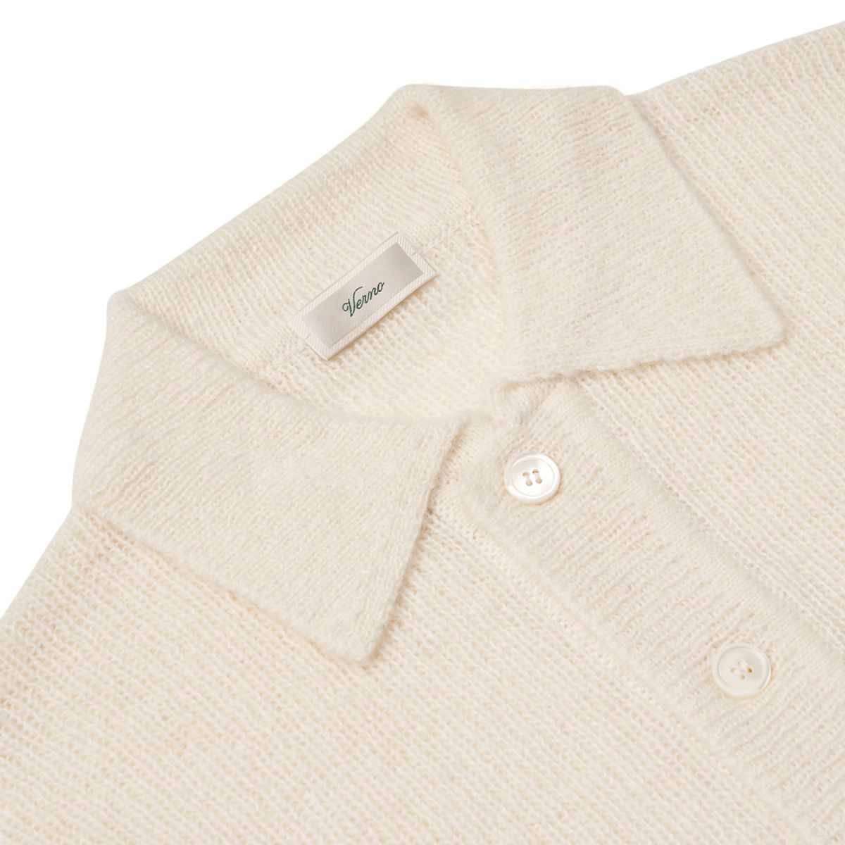베르노(VERNO) [Casual] Alpaca collar knit Ivory