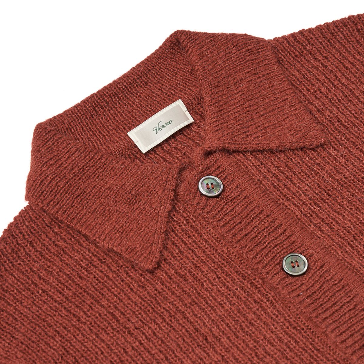 베르노(VERNO) [Casual] Alpaca collar knit Maroon
