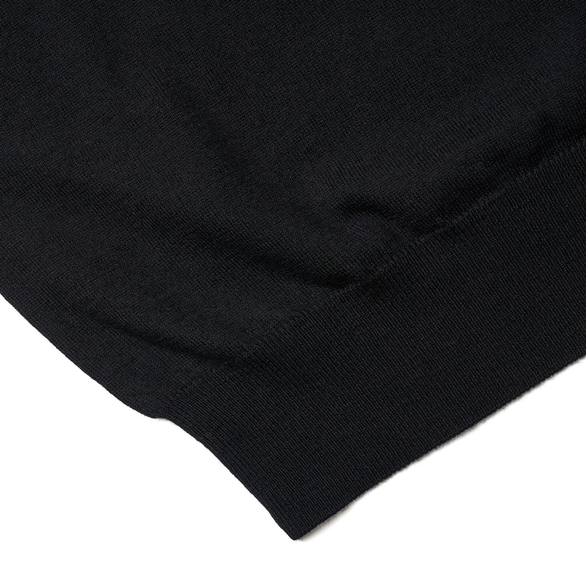 베르노(VERNO) Cashtouch crew-neck knit Black_Regular-fit