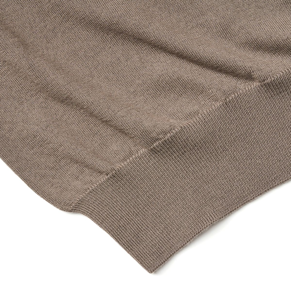 베르노(VERNO) Cashtouch crew-neck knit Khaki_Regular-fit