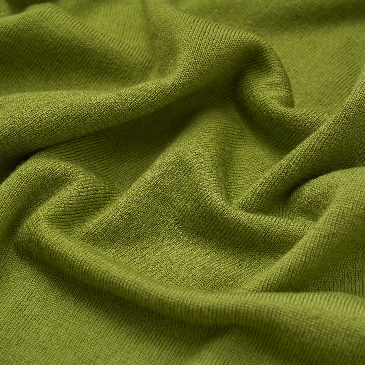 베르노(VERNO) Cashtouch crew-neck knit Green_Regular-fit