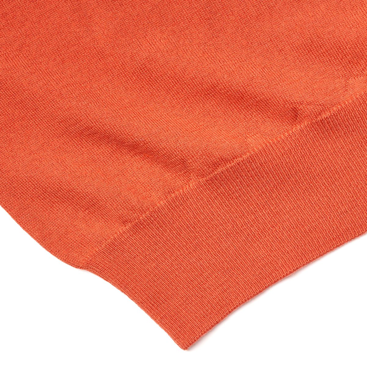 베르노(VERNO) Cashtouch crew-neck knit Orange_Regular-fit