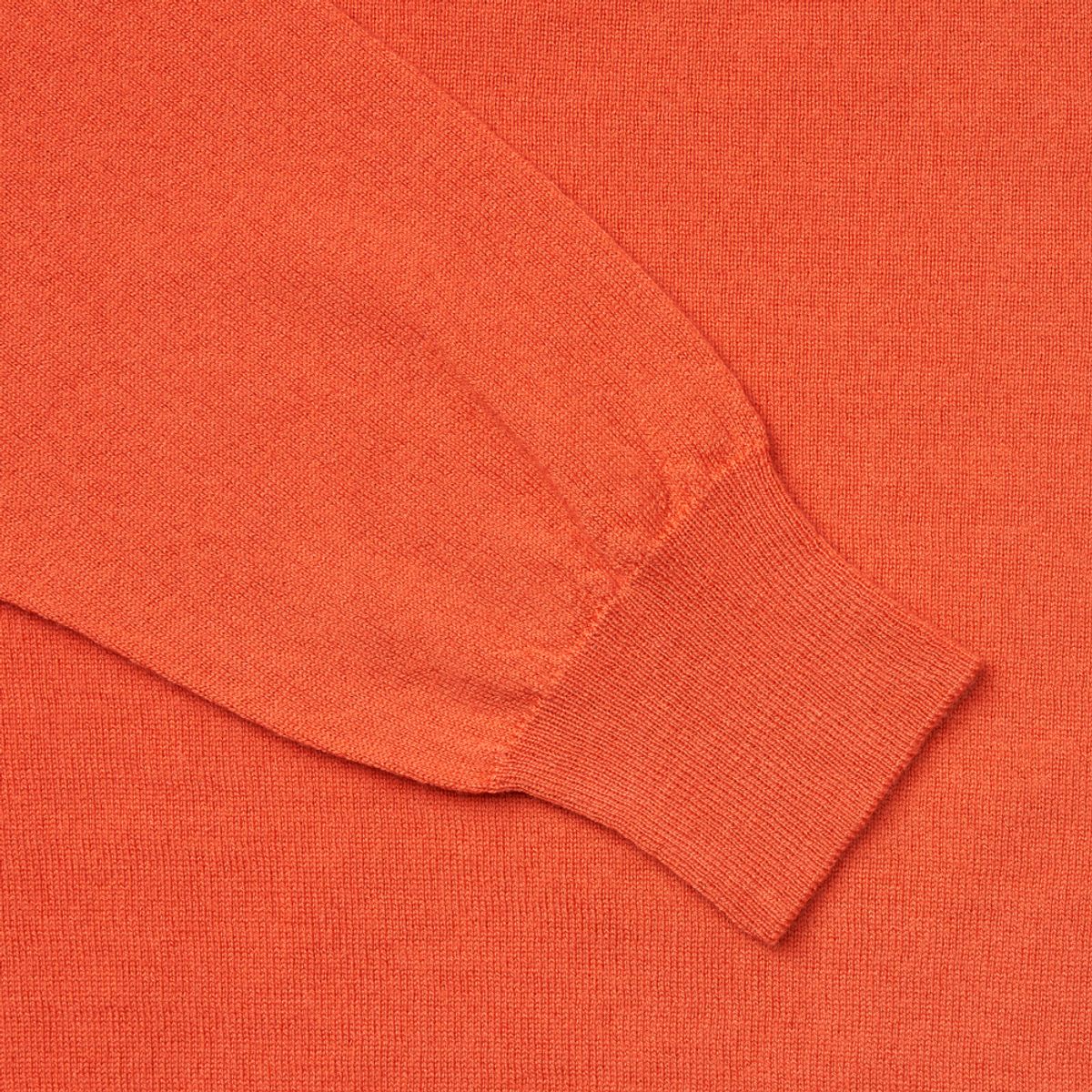 베르노(VERNO) Cashtouch crew-neck knit Orange_Regular-fit