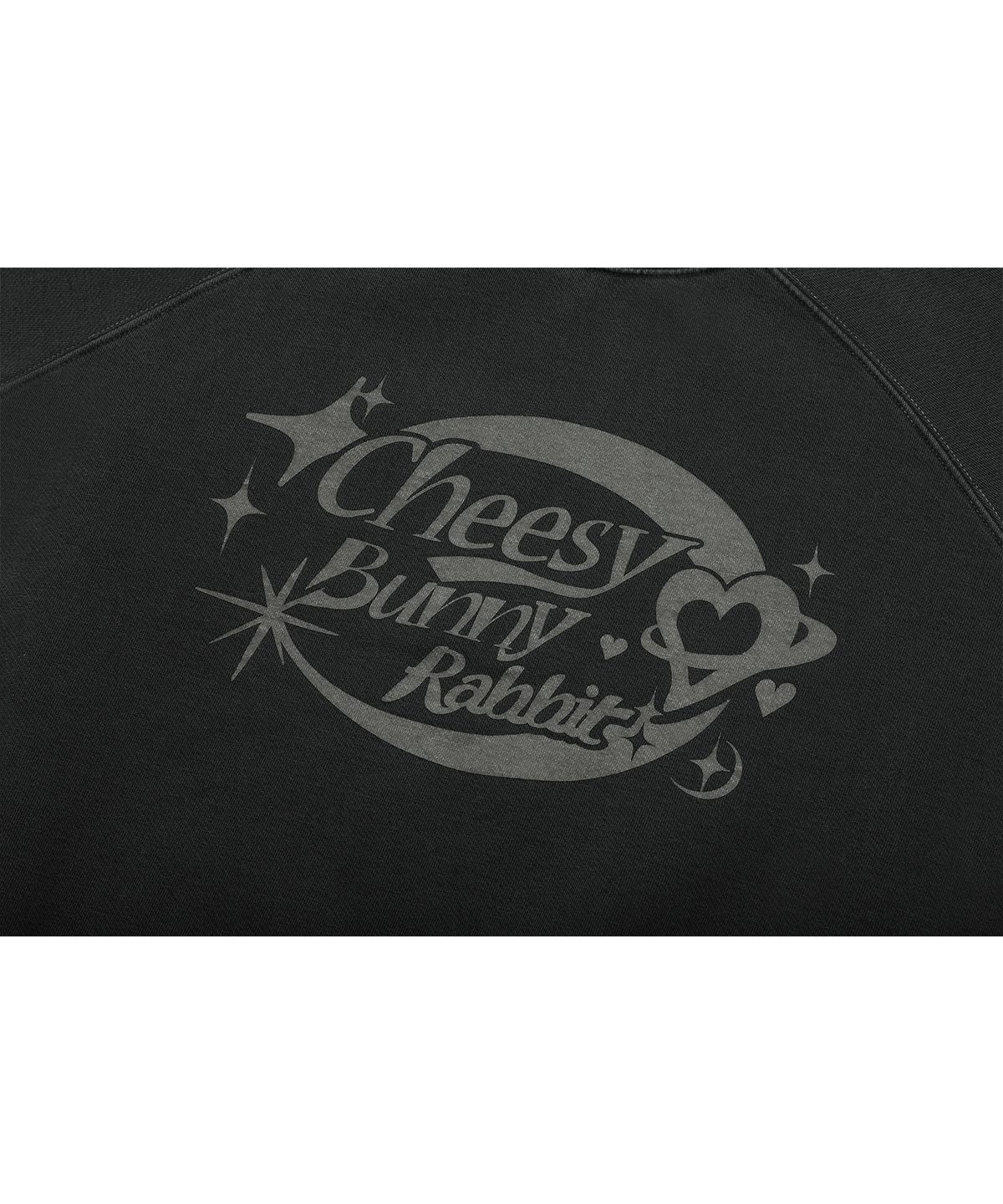 꼼파뇨(CPGN STUDIO) Cheesy Bunny 레글런 피그먼트 맨투맨 스모크블랙