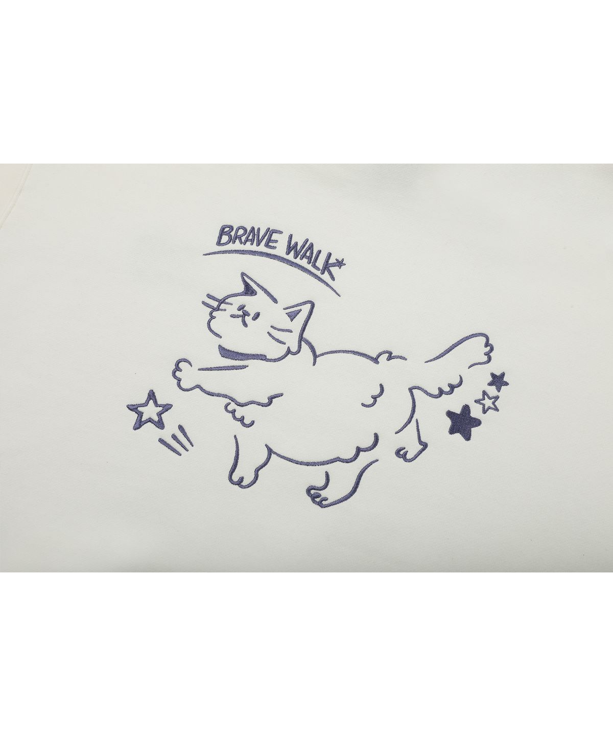 꼼파뇨(CPGN STUDIO) BRAVE CAT 자수 후드티 크림