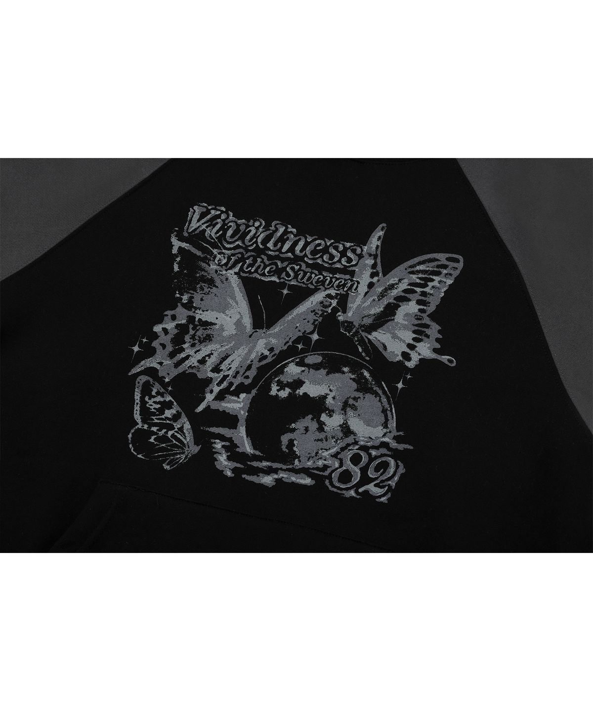 꼼파뇨(CPGN STUDIO) Vividness 레글런 후드티 챠콜블랙