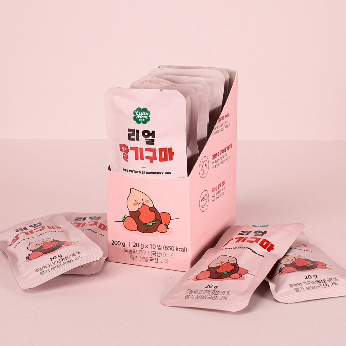 룰루맘(LULLUMOM) 무농약 고구마 리얼이구마 20입+리얼딸기구마 10입 총 30입