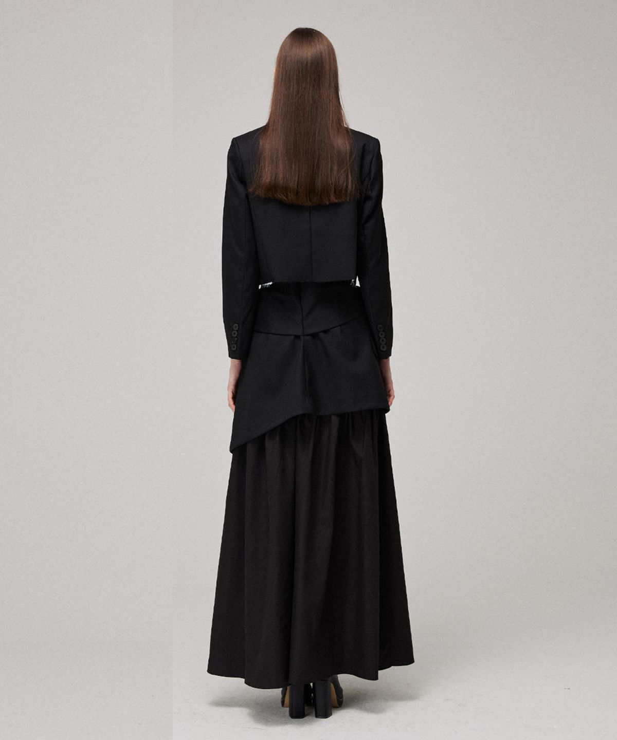 므아므(MMAM) Blazer crop layered skirt