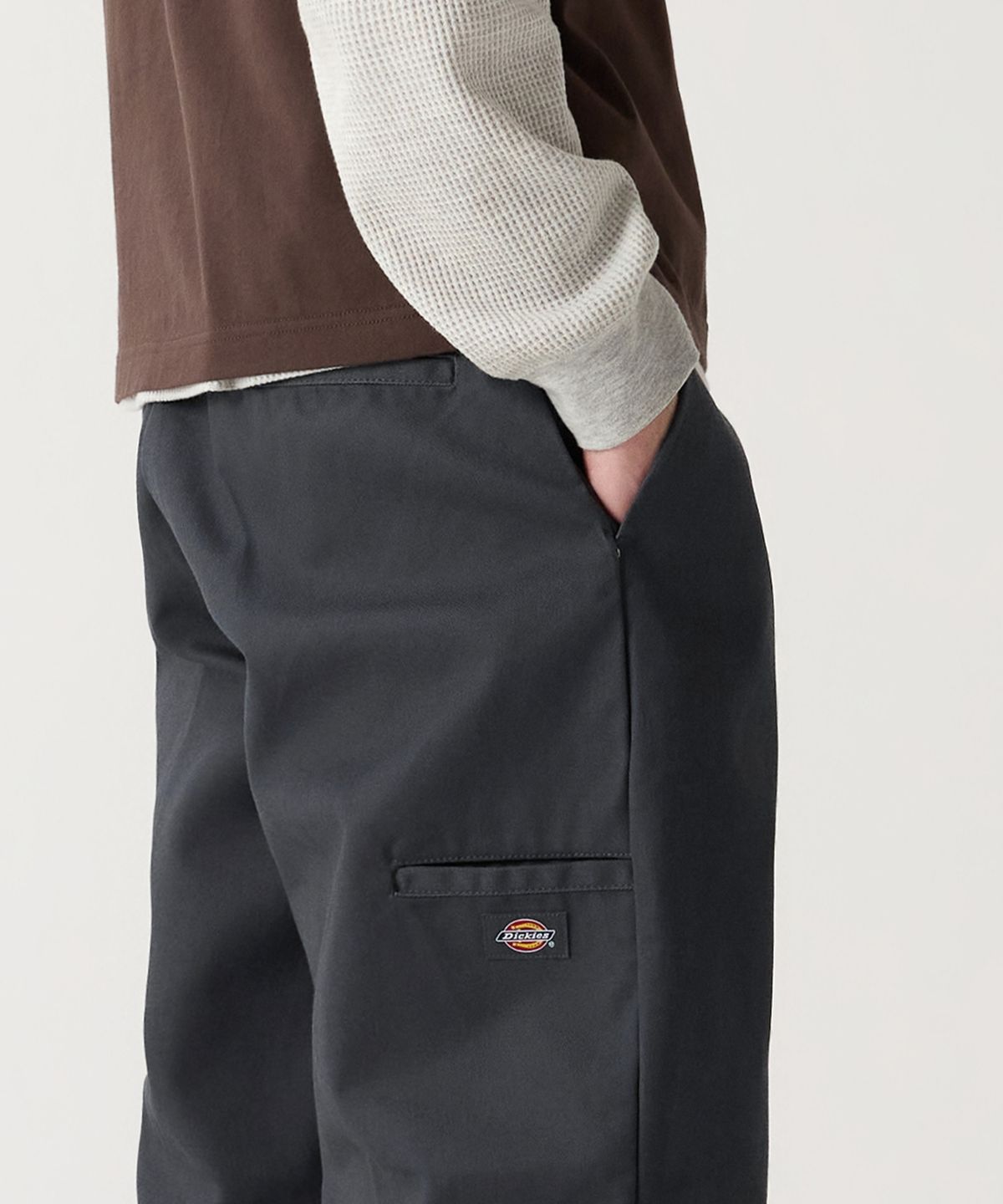디키즈(DICKIES) 더블니 85283 루즈핏 워크팬츠 Charcoal