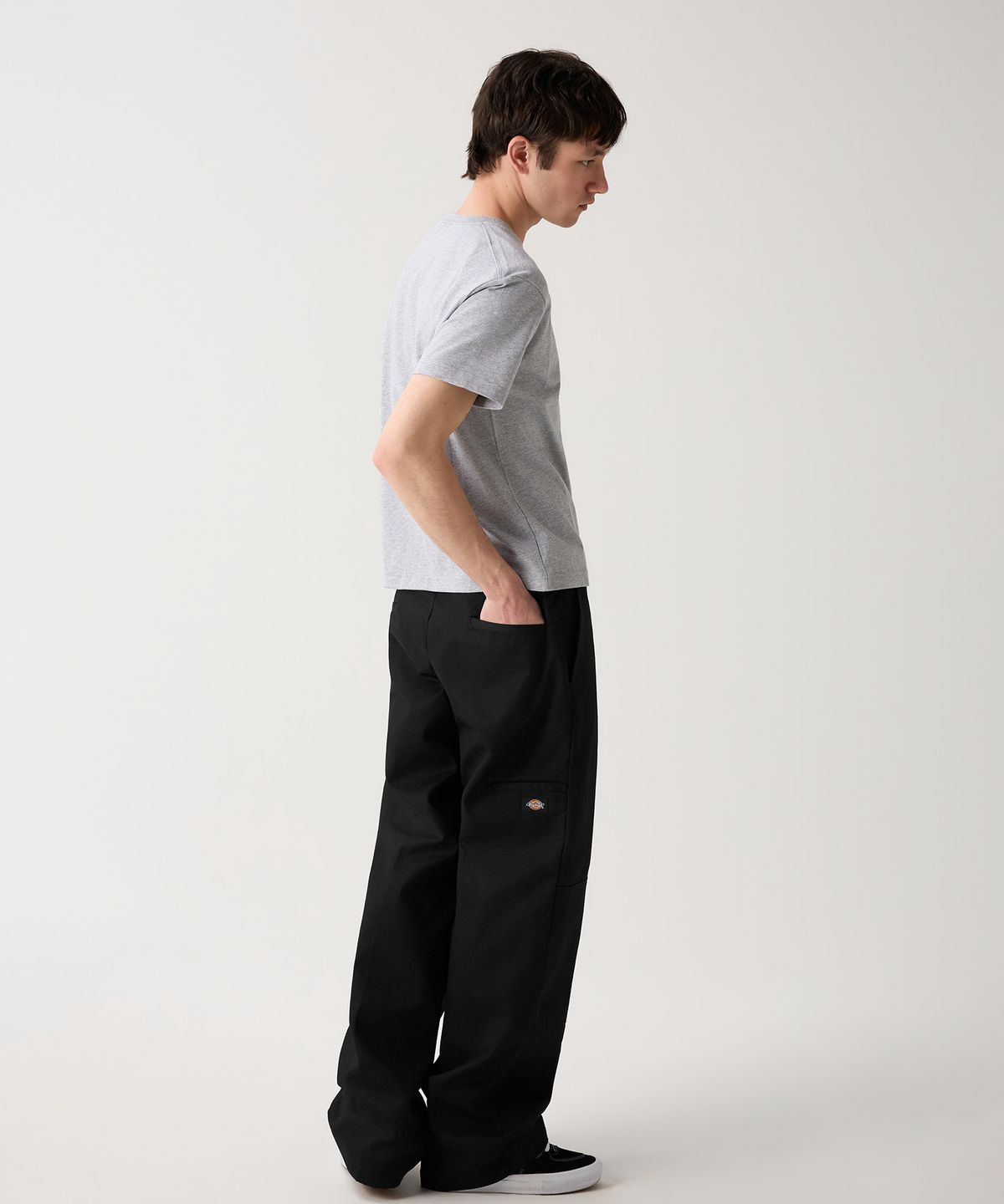 디키즈(DICKIES) 더블니 85283 루즈핏 워크팬츠 Black