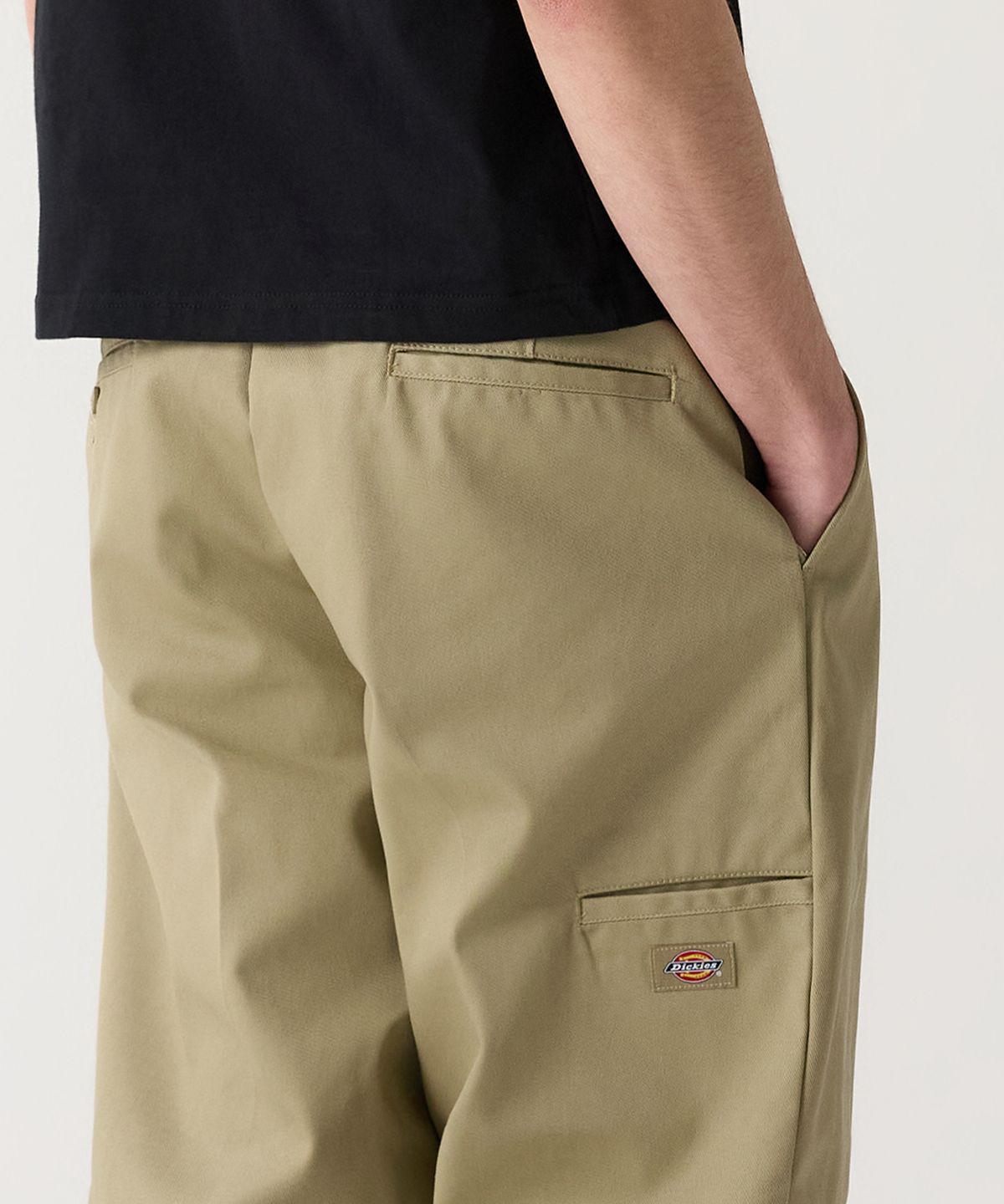 디키즈(DICKIES) 더블니 85283 루즈핏 워크팬츠 Khaki