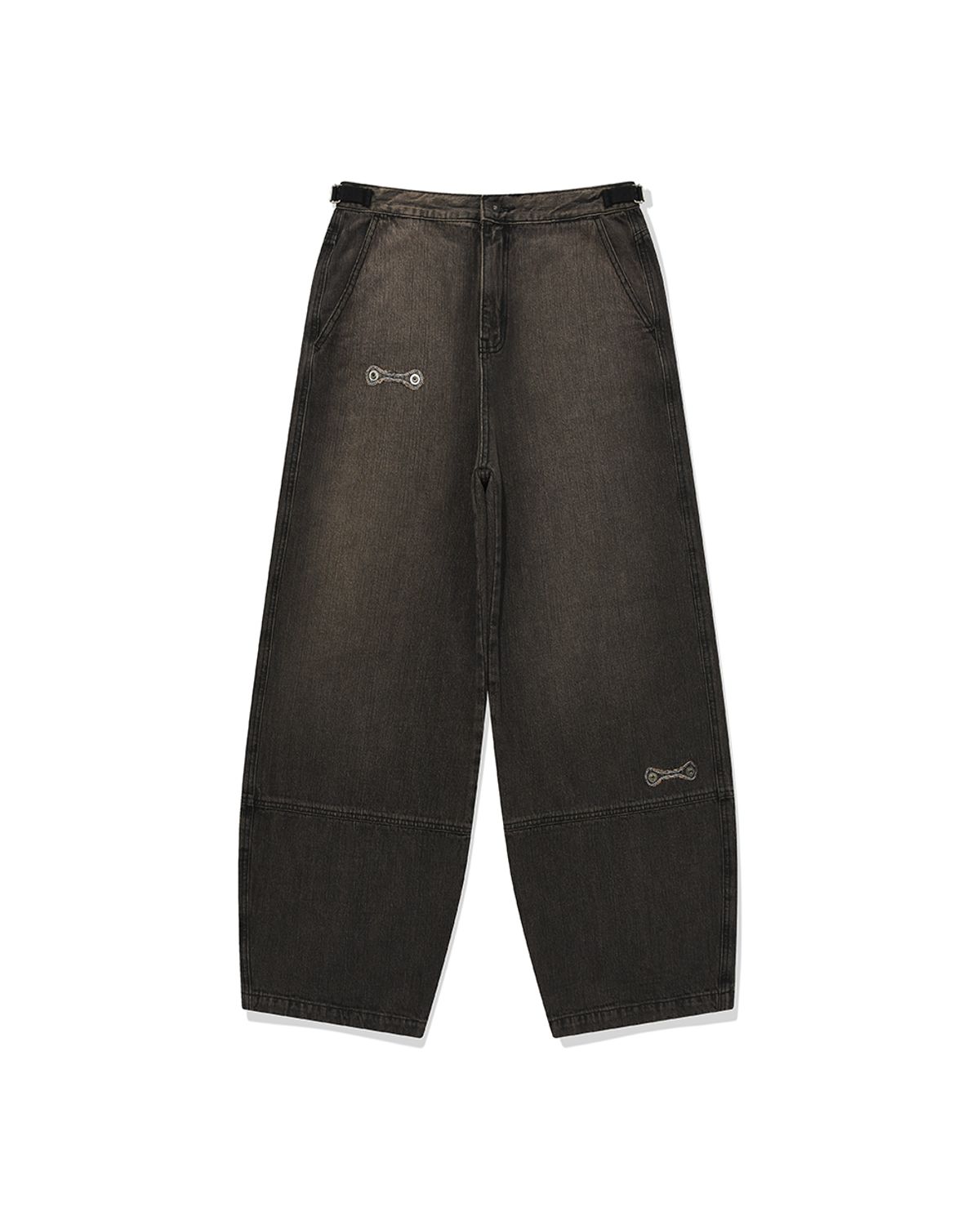 카락터(KARACTOR) Wallet denim pants / Vintage black