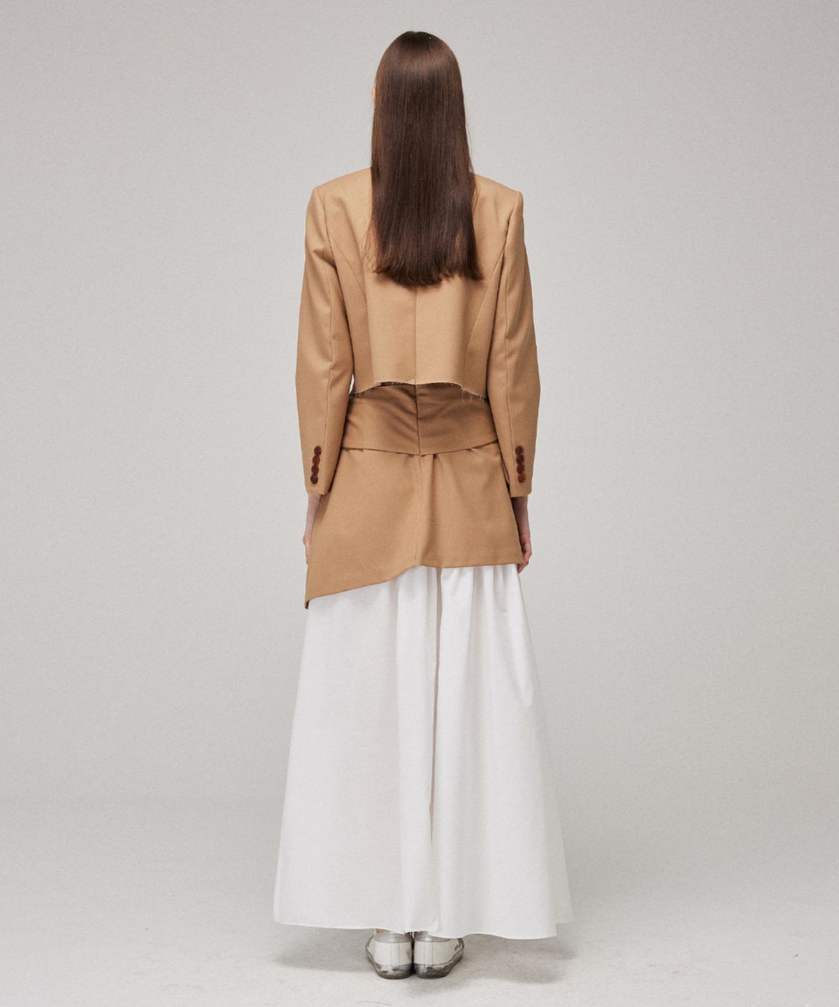 므아므(MMAM) Blazer crop layered skirt