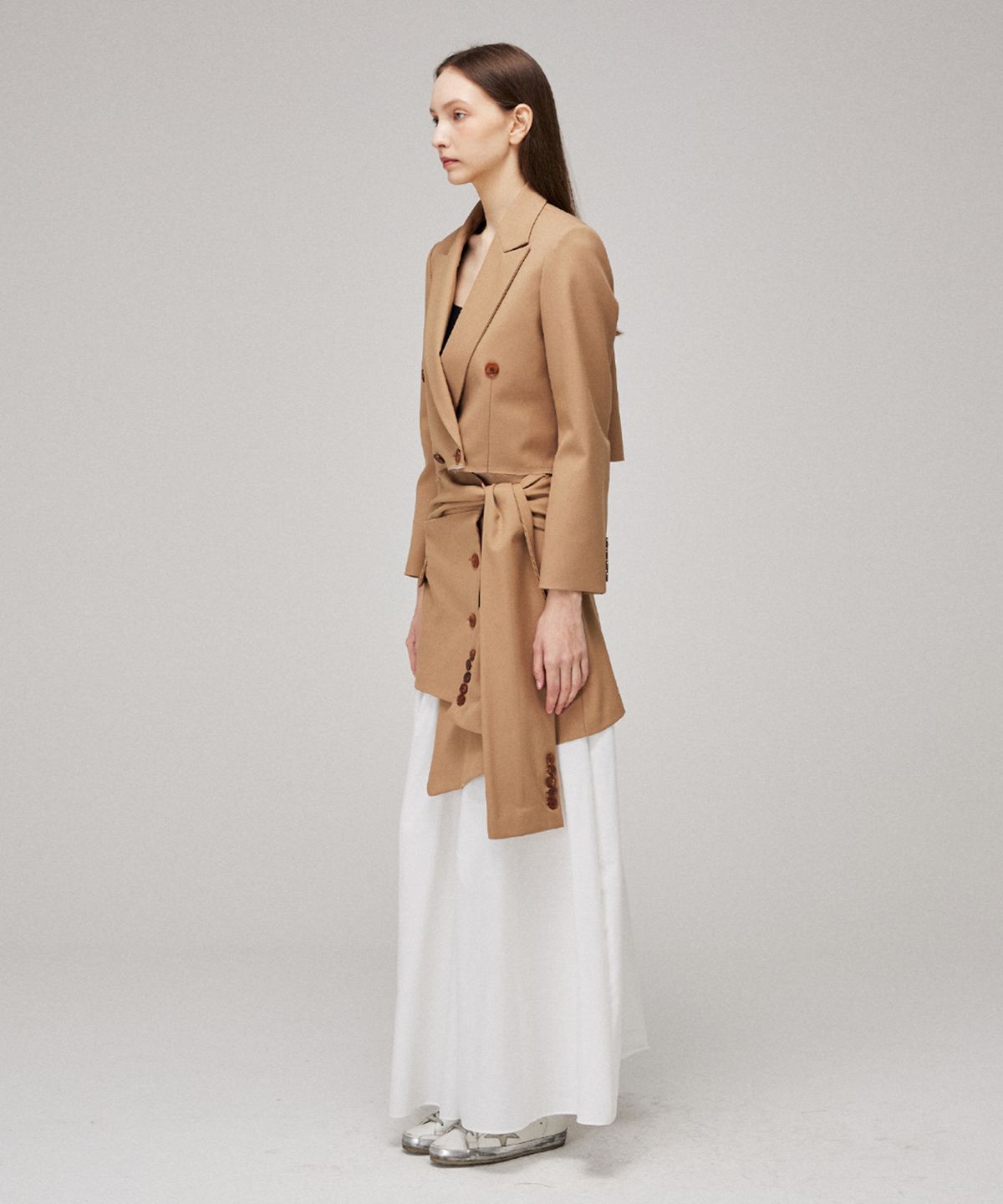 므아므(MMAM) Blazer crop layered skirt
