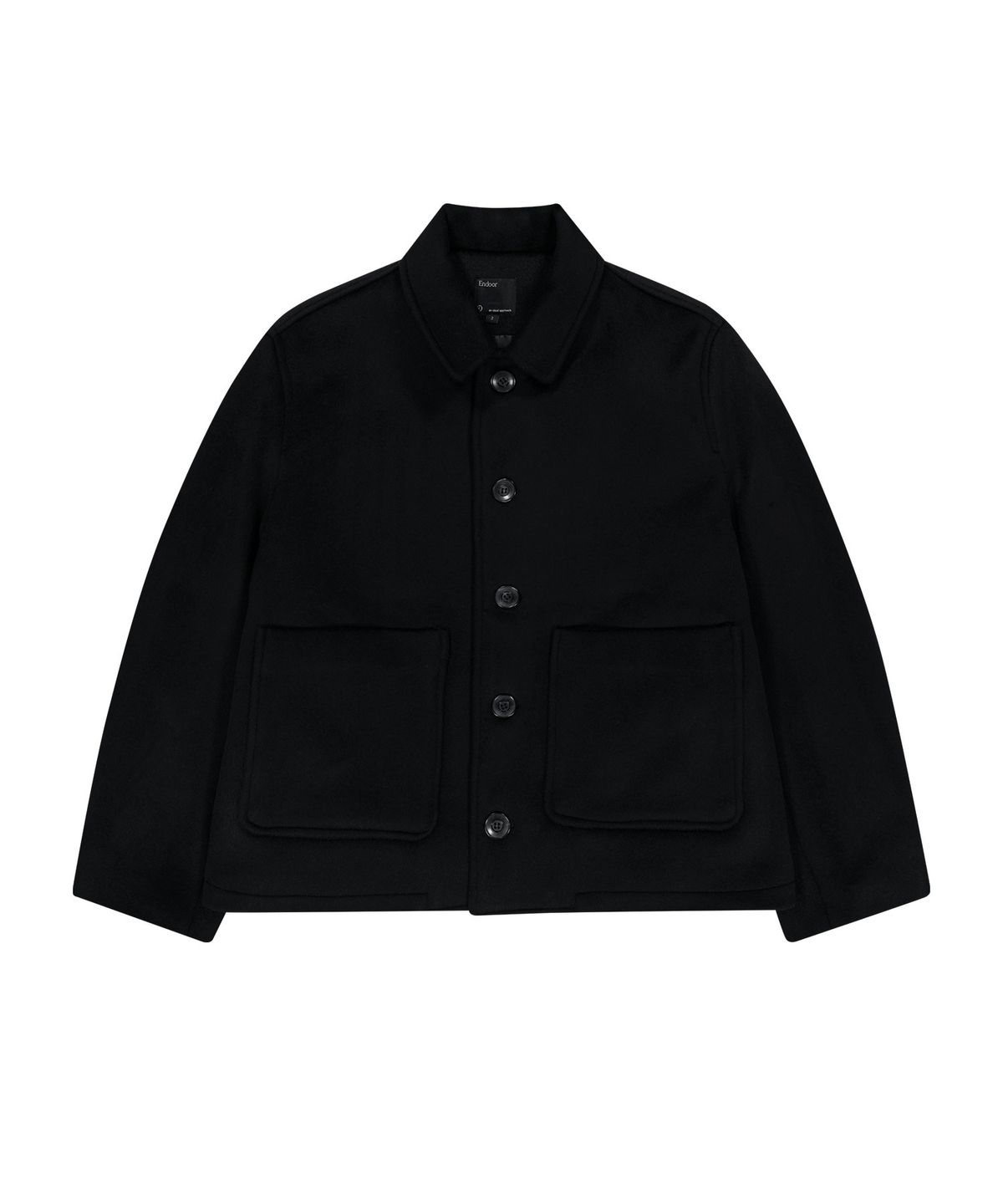 엔도어(ENDOOR) [리뉴얼]Fine wool short coat (black)