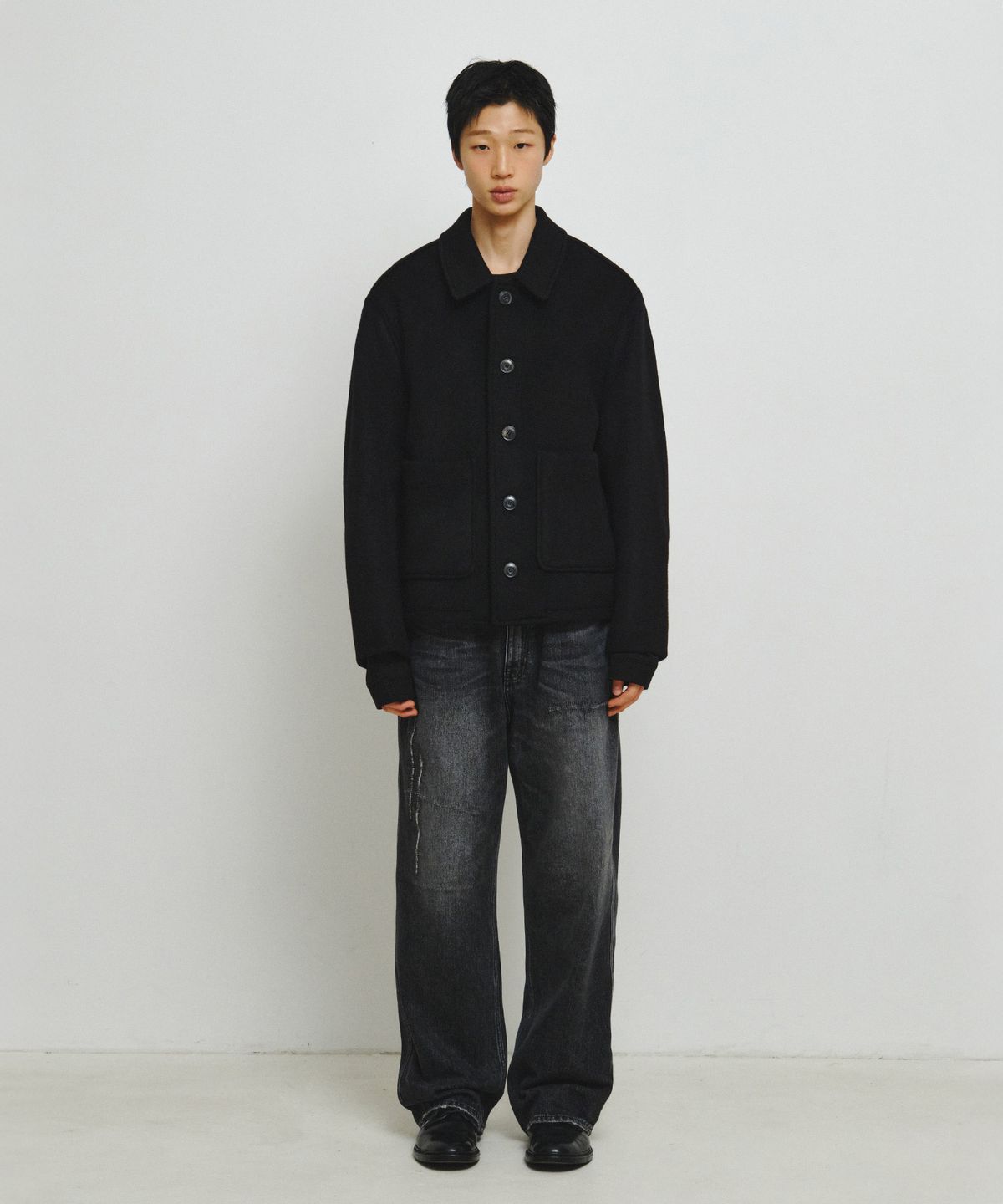엔도어(ENDOOR) Fine wool short coat (black)