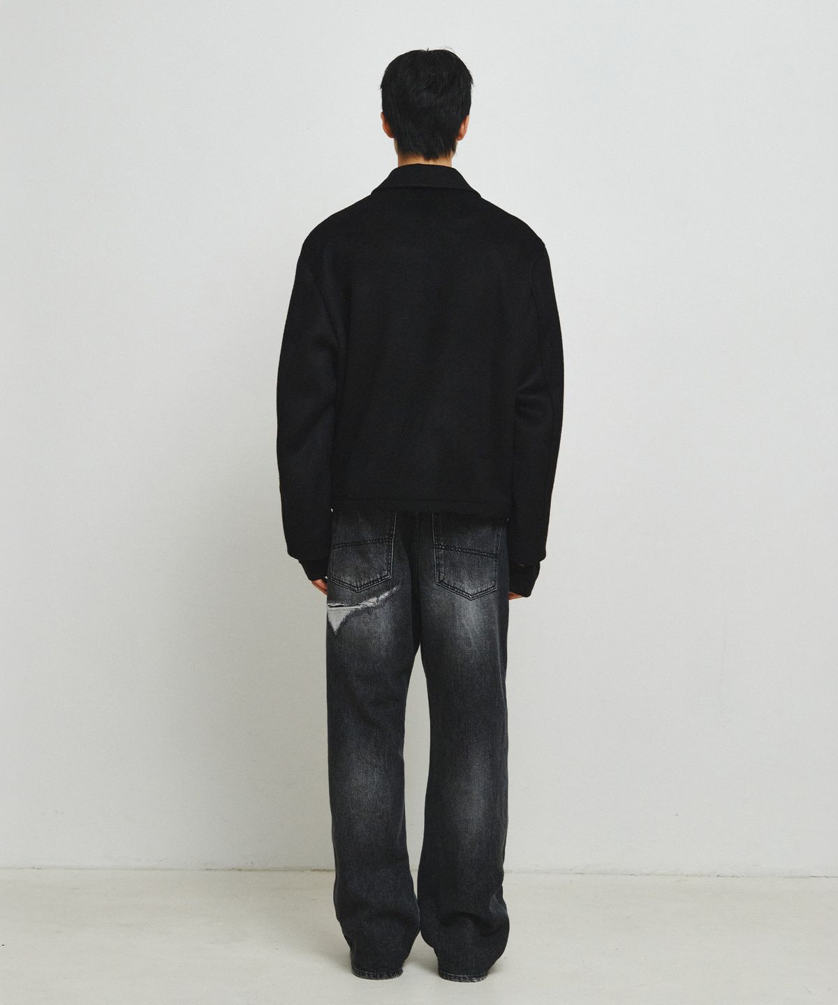 엔도어(ENDOOR) Fine wool short coat (black)
